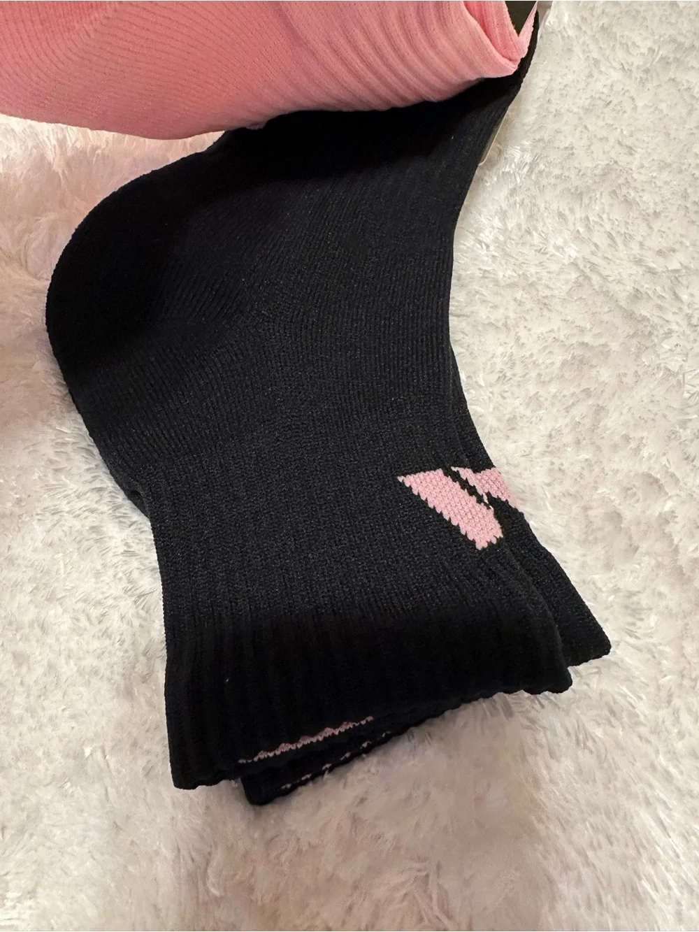 Women’s Adidas Socks - Pink & Black